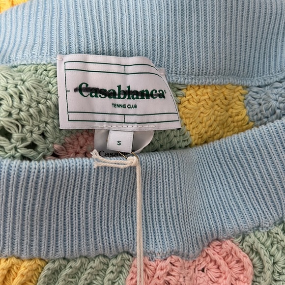 Casablanca Rainbow Gradient Crochet Flare Trousers - Picture 13 of 14